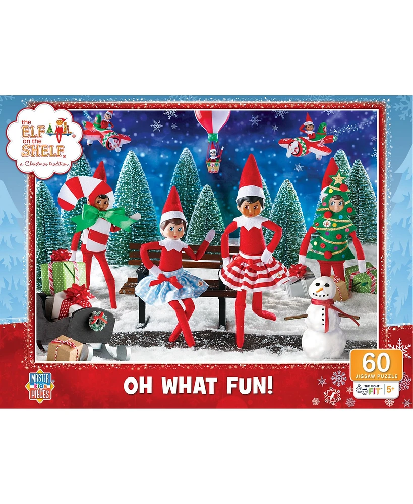 Masterpieces Elf on the Shelf Oh What Fun 60 pc Puzzle