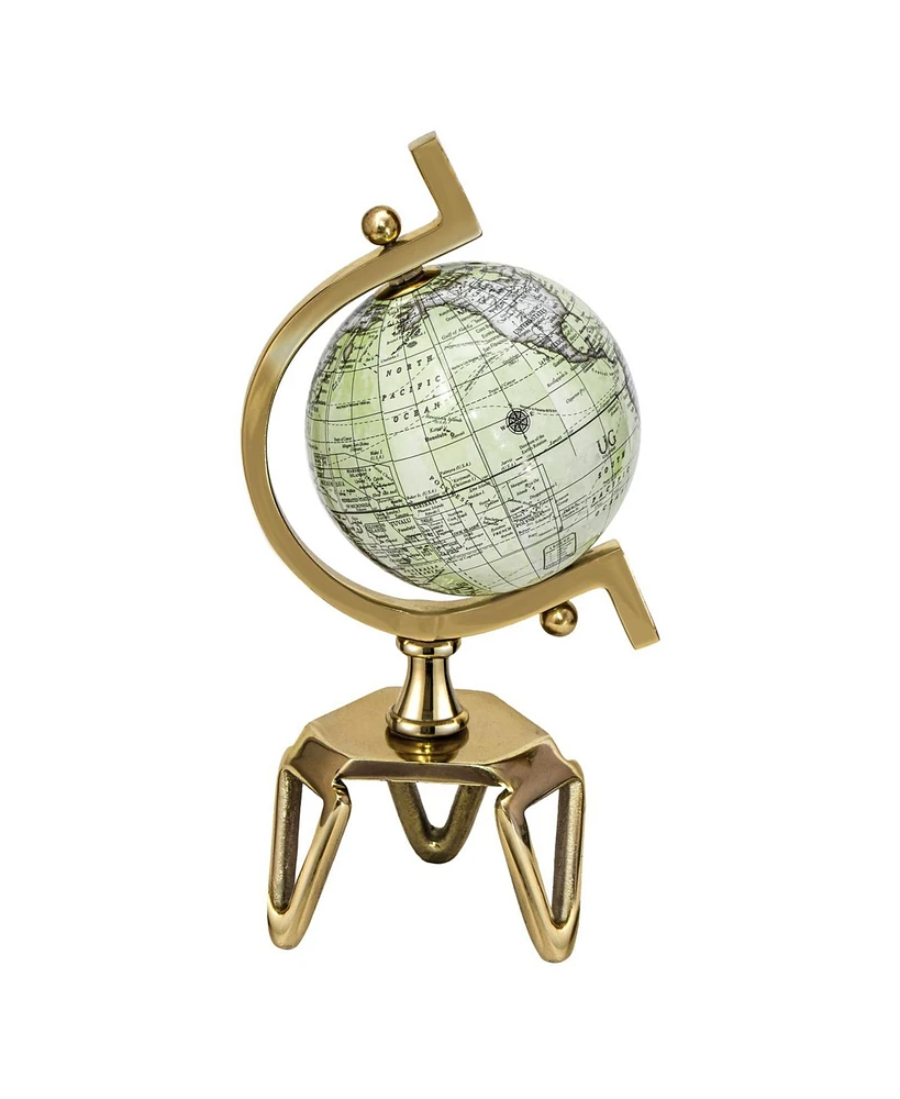 Sugift Educational Geographic 10 Inch World Globe with Triangle Metal Stand