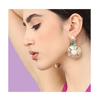 Sohi Women's Regal Drop Earrings