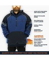 RefrigiWear Big & Tall Frostline Pullover Sweatshirt with Insulated Hoodie