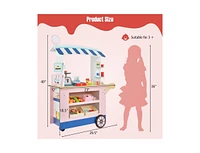 Slickblue Toy Cart Play Set with Pos Machine and Lovely Scale