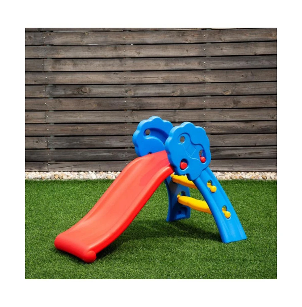 Slickblue Indoor Outdoor Children Folding Up-down Slide