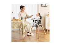 6 1 Convertible Highchair with Safety Harness and Removable Tray