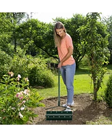 Slickblue Manual Lawn Aerator with Detachable Handle Filled Sand or Stone