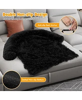 Slickblue Plush Calming Dog Couch Bed with Anti-Slip Bottom