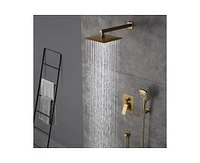 Casainc 10 Inch 2 Function Wall Mounted Dual Shower Heads System