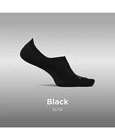 Feetures Men's Elite Light Cushion Invisible - Running Socks for Women and Men - Athletic Compression Socks - Moisture Wicking - X-Large, New Black