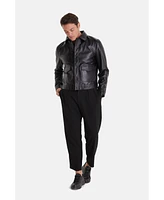 Furniq Uk Men's Fashion Jacket, Nappa Black