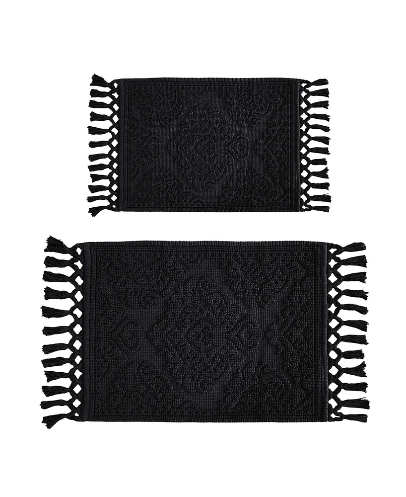 Jean Pierre New York Ricardo Fringe Cotton 2-Pc. Bath Rug Set