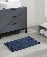 Jean Pierre New York Ricardo Fringe Cotton 2-Piece Bath Rug Set