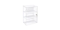 Azar Displays Acrylic Lockbox Countertop Display Case w/ 2 Shelves 12.375" wide