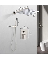 Rain Shower Head High Pressure Rainfall Showerhead Water Saving