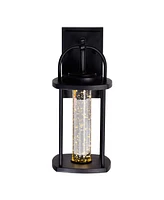 Cwi Lighting 13.9" Metal Greenwood Led Outdoor Wall Lantern