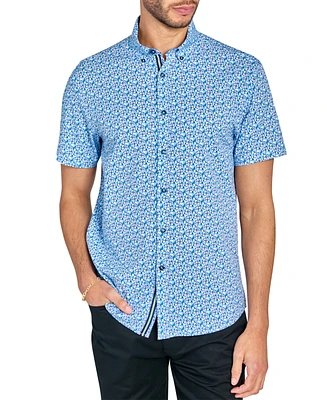 Society of Threads Men's Micro-Floral Shirt