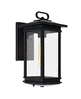 Cwi Lighting 14" Metal Oakwood 1 Light Outdoor Wall Lantern