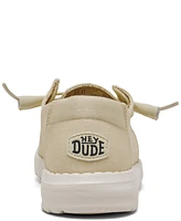 Hey Dude Women's Wendy Canvas Casual Moccasin Sneakers from Finish Line