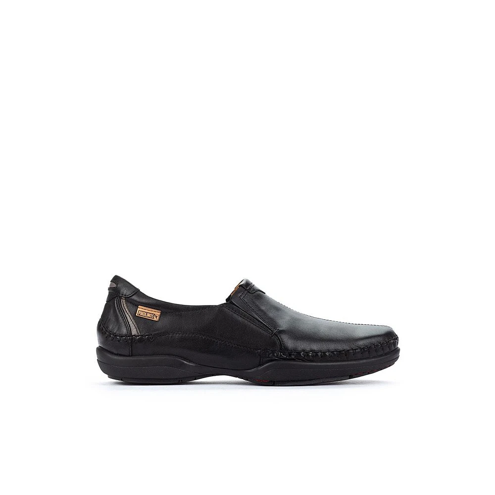 Pikolinos Men's San Telmo Black Leather Loafers