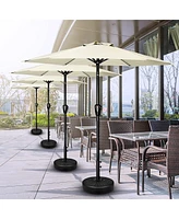 Streamdale Furniture 7.5' Patio Umbrella with Tilt/Crank, 6 Ribs for Outdoor Use