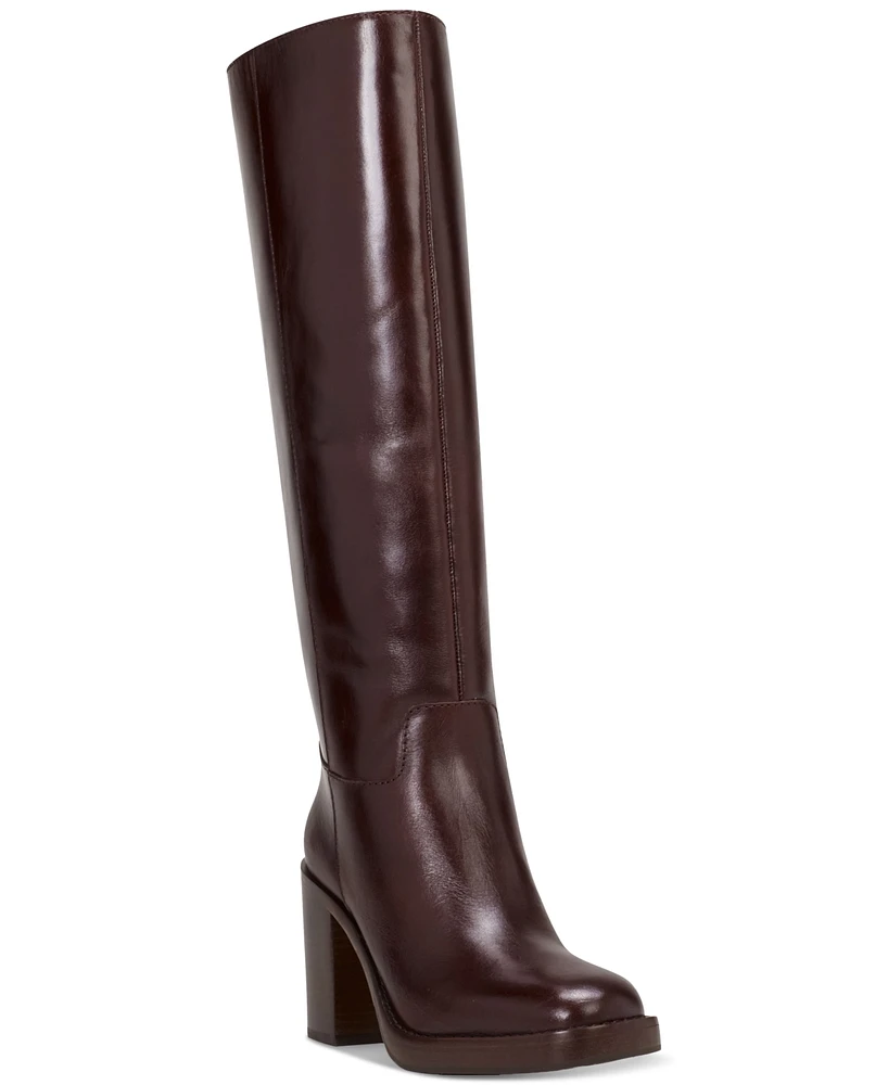 Vince Camuto Women's Gibi Wide-Calf Platform Knee-High Boots