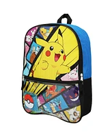 Pokemon Pikachu Anime Cartoon 4-Piece Backpack Accessories Set for boys