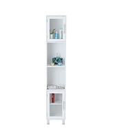 Costway 71" Bathroom Tall Tower Storage Cabinet Organizer Display Shelves Bedroom