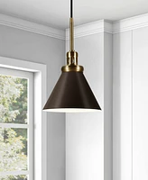 Hudson & Canal Zeno 8.5" Wide Pendant with Metal Shade