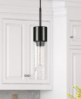 Hudson & Canal Lance 3.5" Glass Shade Wide Pendant