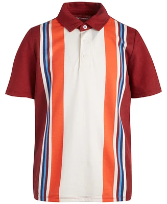 Epic Threads Little and Big Boys Retro Vertical-Stripe Polo Shirt, Created for Macy's