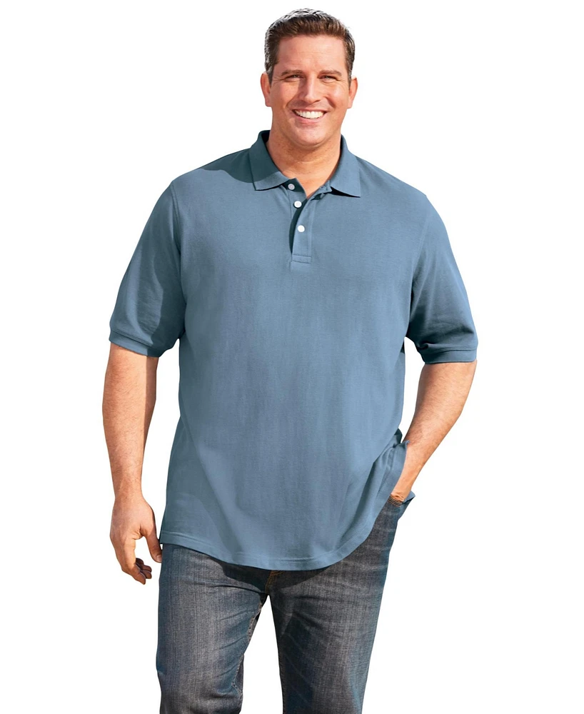 KingSize Big & Tall Shrink-Less Pique Polo Shirt