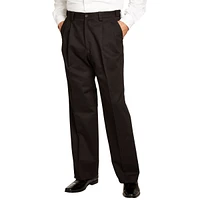 KingSize Big & Tall Relaxed Fit Wrinkle-Free Expandable Waist Pleated Pants