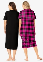Dreams & Co. Plus 2-Pack Long Sleepshirts