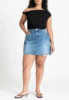 Eloquii Plus Asym Twist Sleeve Top
