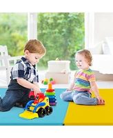 Costway 5-Panel Folding Gymnastics Thick Mat 6.6' x 2.5' Tumbling Mat for Kids