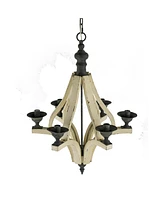 Streamdale Furniture Adjustable Light Wood Chandelier - Bulb Not Included