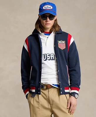 Polo Ralph Lauren Unisex Team Usa Fleece Baseball Jacket