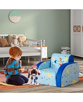 3-in-1 Convertible Kid's Sofa Multifunctional Flip-out Lounger Bed Armchair