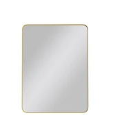 Simplie Fun Gold Metal Framed Wall Mirror 30x40 Inch