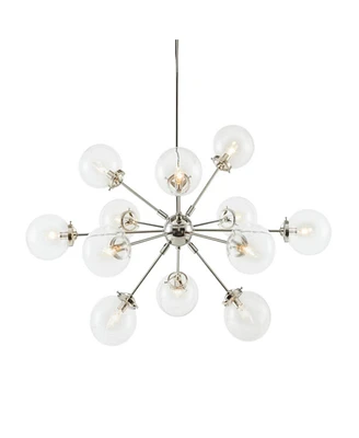 Simplie Fun 12-Light Chandelier With Oversized Globe Bulbs