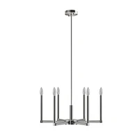 Renzetti 6-Light Contemporary Candelabra Style Chandelier