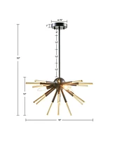 Streamdale Furniture Ely 3-Light Spiked Chandelier