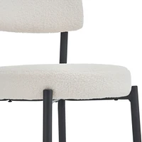 Modern teddy fabric bar stools - Stylish island seating
