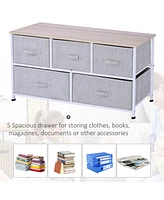 40" Horizontal Storage Cube Dresser with Fabric Bins
