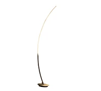Streamdale Furniture 62.25-Inch Bradie Brushed Nickel Led Arc Tube Floor Lamp