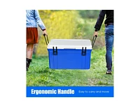 Slickblue 58 Quart Leak-Proof Portable Cooler Ice Box for Camping-Blue