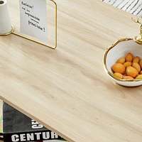 Log Textured Coffee Table for Modern Living Rooms