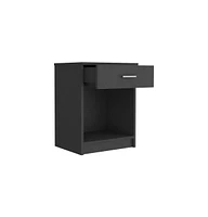 Simplie Fun Nightstand Coco, Single Drawer, Lower Shelf