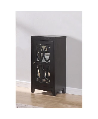 Simplie Fun Transitional Accent Cabinet with Concealed Storage