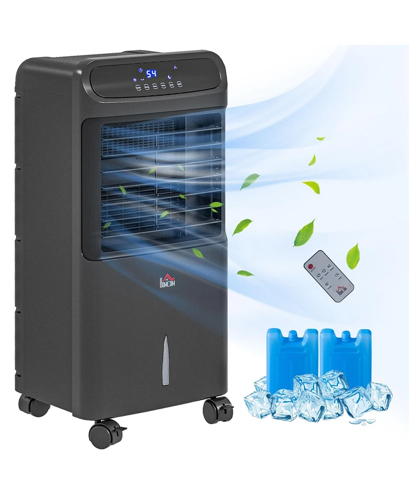 Homcom 3-In-1 Mobile Evaporative Air Cooler with Remote Oscillating