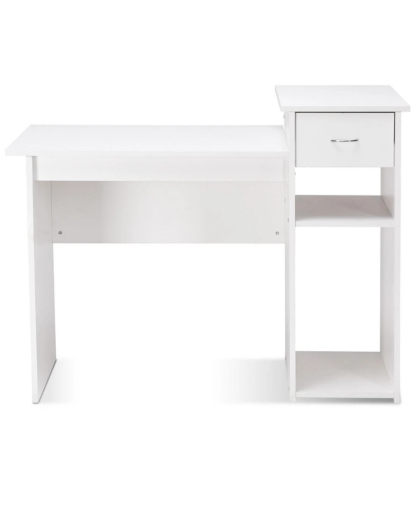 Costway Computer Desk Pc Laptop Table w/ Drawer and Shelf Home Office