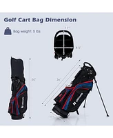 Costway Men's Complete Golf Club Set Package incl 460CC with Rain Hood